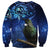 New Zealand Tui Bird Matariki Sweatshirt Maori New Year with Galaxy Fern