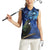 New Zealand Tui Bird Matariki Women Sleeveless Polo Shirt Maori New Year with Galaxy Fern