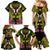 Hawaii Kanaka Maoli Family Matching Mermaid Dress and Hawaiian Shirt Double Shark and Hibiscus Flowers