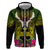 Hawaii Kanaka Maoli Hoodie Double Shark and Hibiscus Flowers