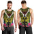 Hawaii Kanaka Maoli Men Tank Top Double Shark and Hibiscus Flowers