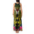 Hawaii Kanaka Maoli Tank Maxi Dress Double Shark and Hibiscus Flowers