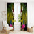 Hawaii Kanaka Maoli Window Curtain Double Shark and Hibiscus Flowers