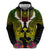Hawaii Kanaka Maoli Zip Hoodie Double Shark and Hibiscus Flowers