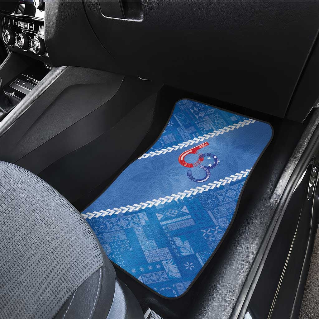 Samoa Independence Day Car Mats Anniversary 63th-Siapo Art LT03 - Polynesian Pride