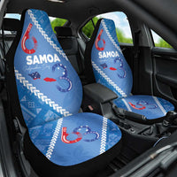 Samoa Independence Day Car Seat Cover Anniversary 63th-Siapo Art