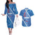 Samoa Independence Day Couples Matching Off The Shoulder Long Sleeve Dress and Hawaiian Shirt Anniversary 63th-Siapo Art