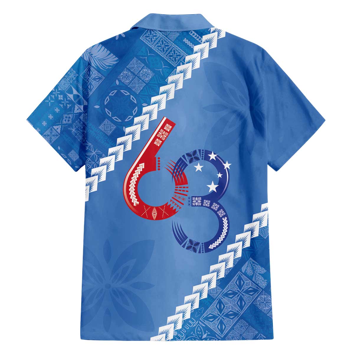 Samoa Independence Day Family Matching Off The Shoulder Long Sleeve Dress and Hawaiian Shirt Anniversary 63th-Siapo Art