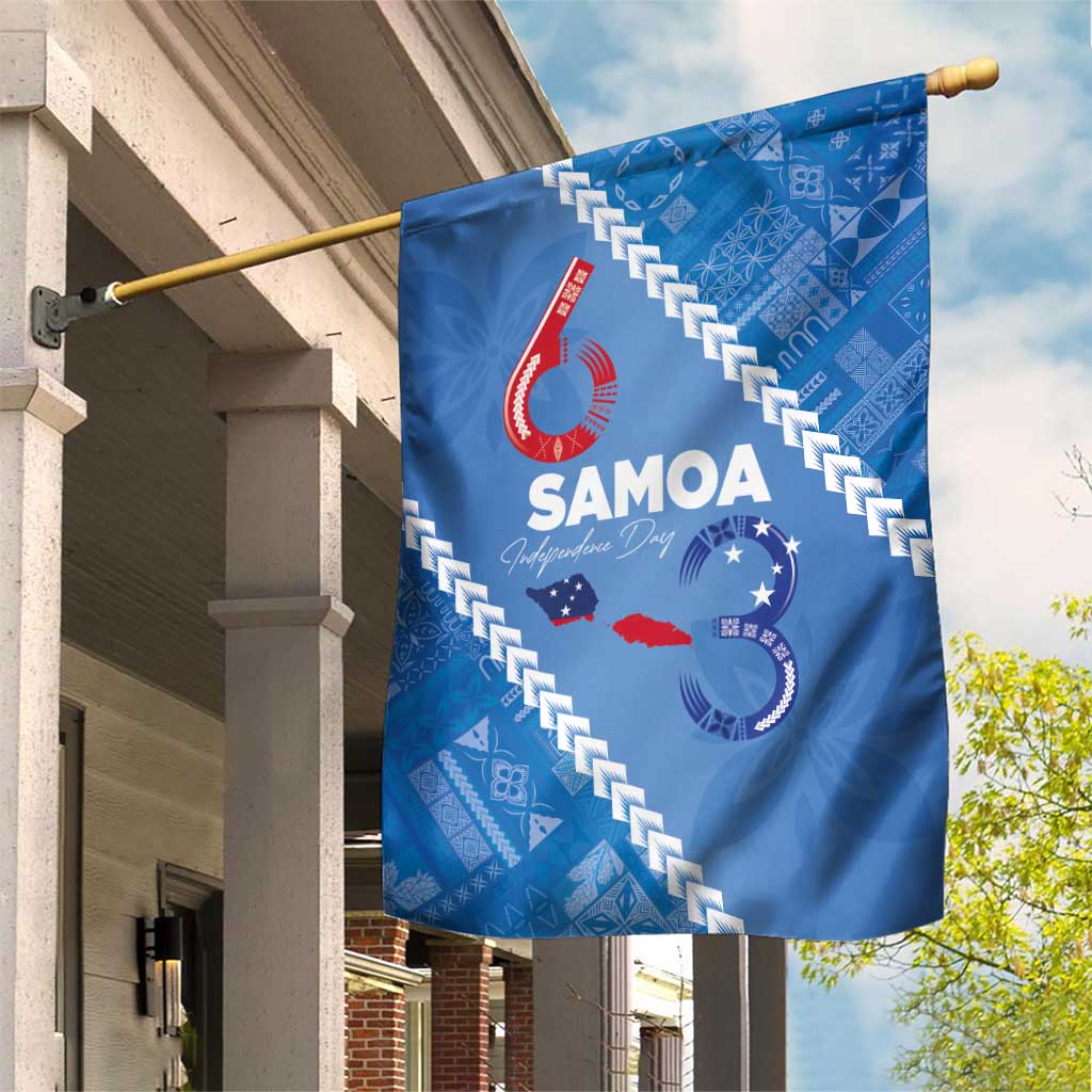Samoa Independence Day Garden Flag Anniversary 63th-Siapo Art