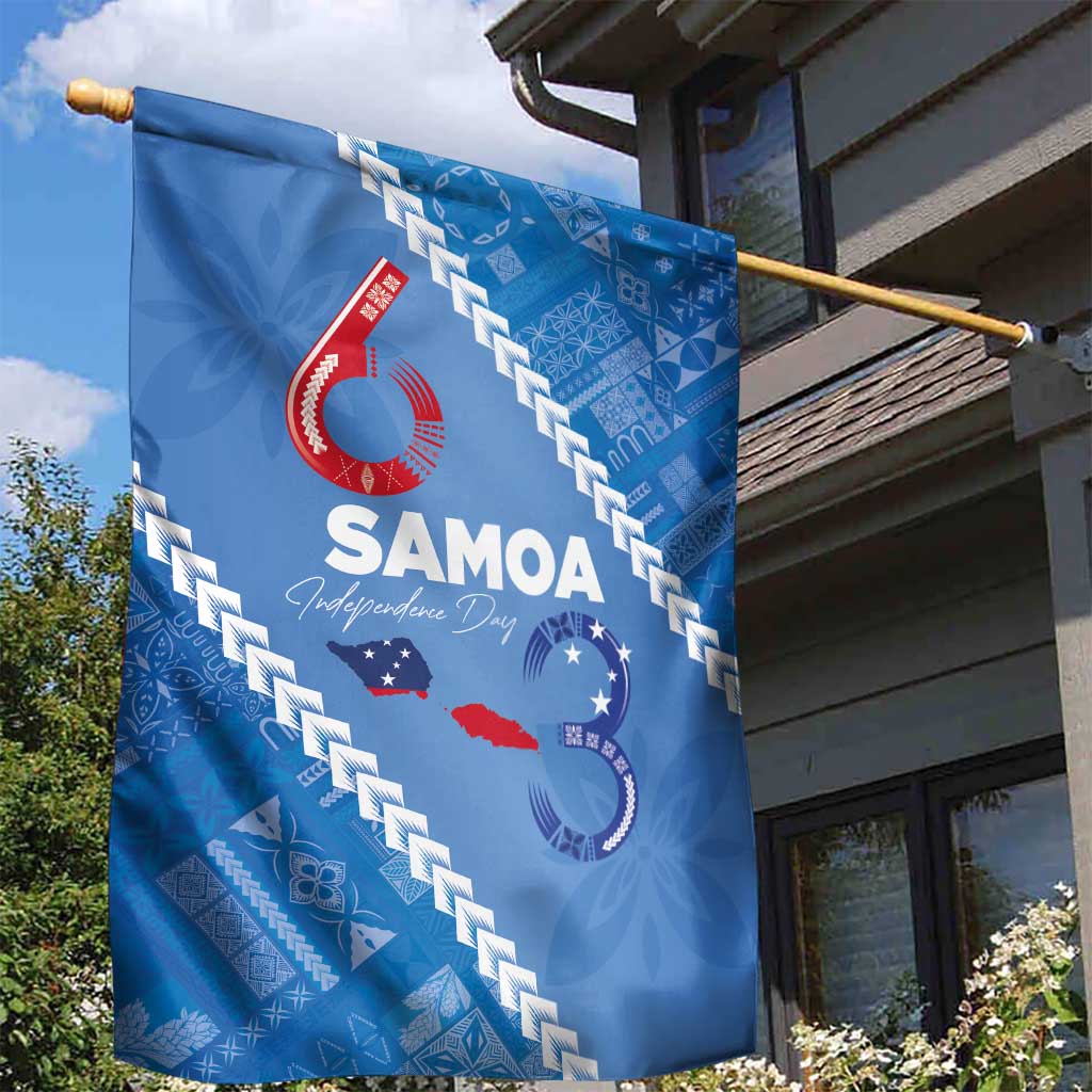 Samoa Independence Day Garden Flag Anniversary 63th-Siapo Art