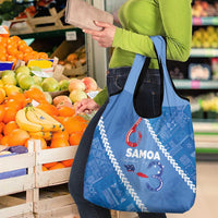 Samoa Independence Day Grocery Bag Anniversary 63th-Siapo Art LT03 - Polynesian Pride