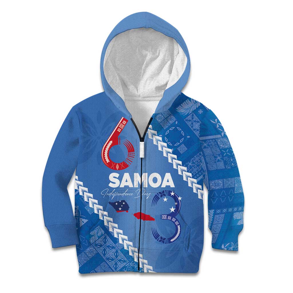 Samoa Independence Day Kid Hoodie Anniversary 63th-Siapo Art