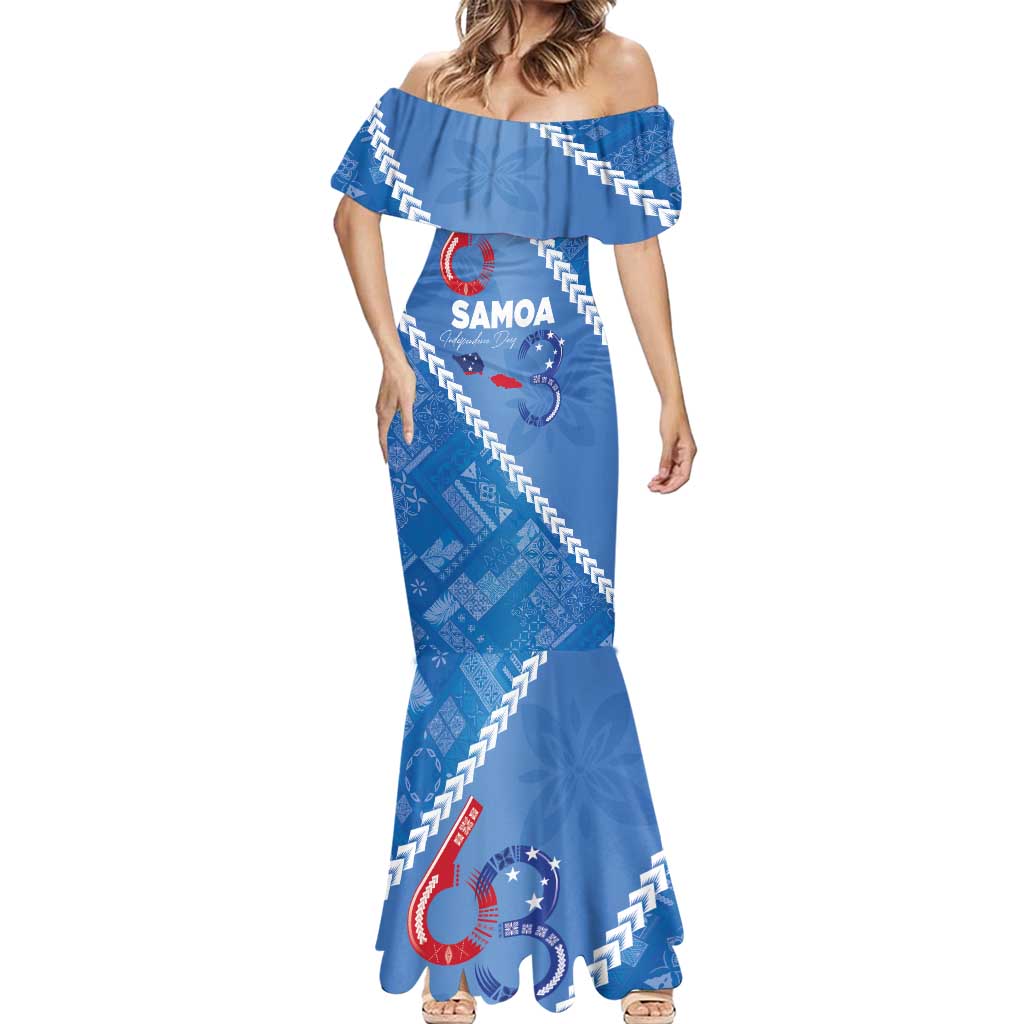 Samoa Independence Day Mermaid Dress Anniversary 63th-Siapo Art