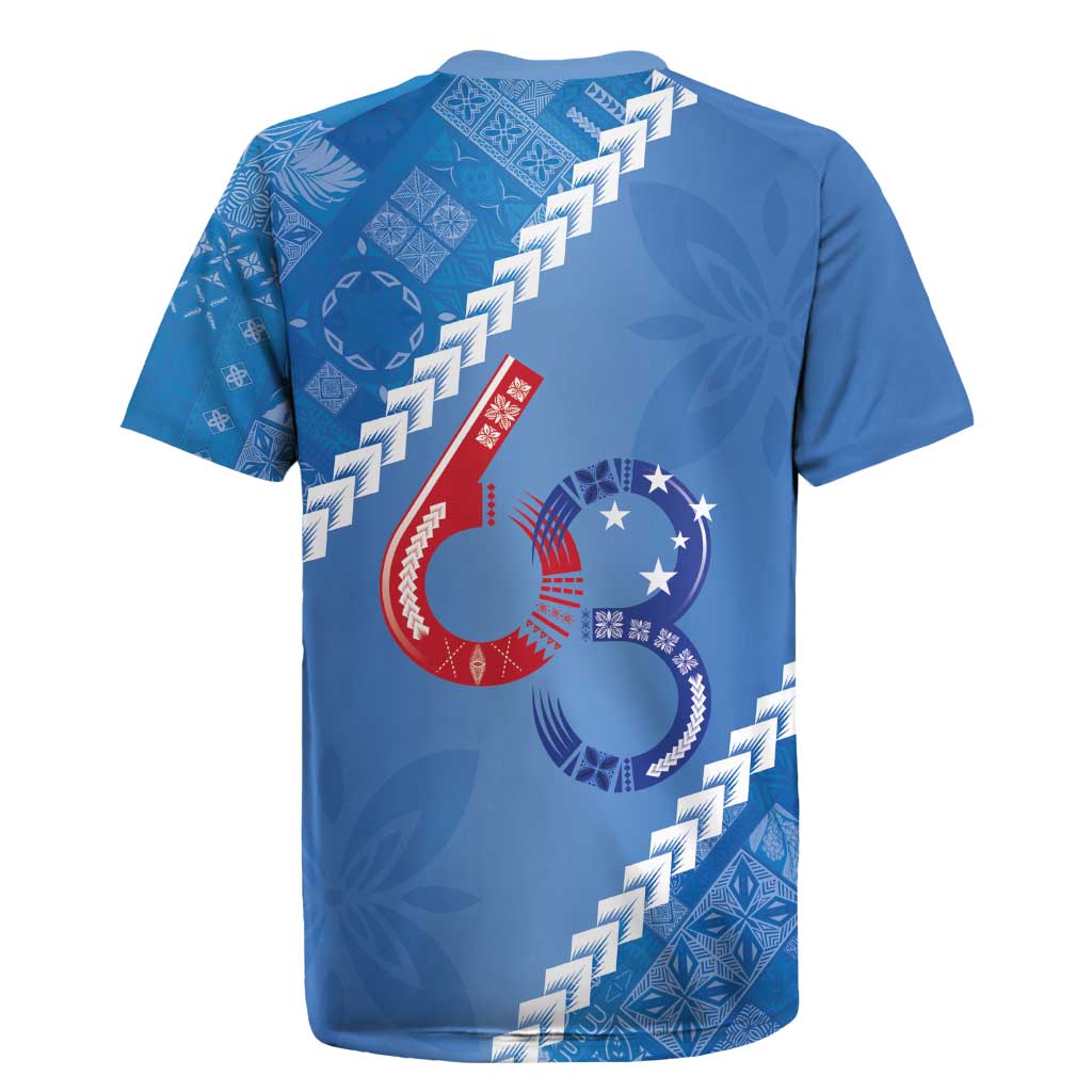 Samoa Independence Day Rugby Jersey Anniversary 63th-Siapo Art
