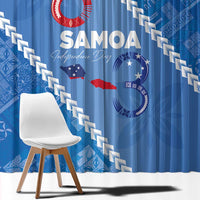 Samoa Independence Day Window Curtain Anniversary 63th-Siapo Art LT03 - Polynesian Pride