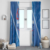 Samoa Independence Day Window Curtain Anniversary 63th-Siapo Art LT03 - Polynesian Pride