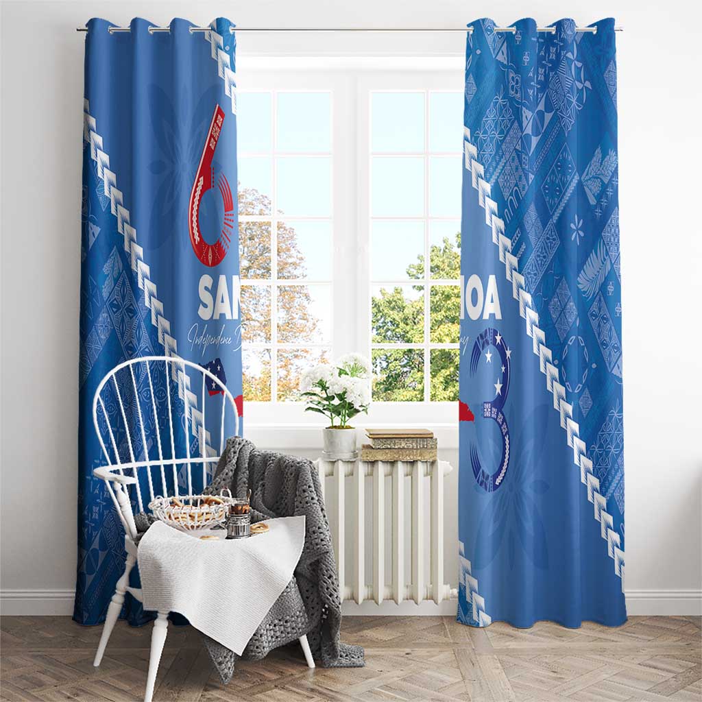 Samoa Independence Day Window Curtain Anniversary 63th-Siapo Art LT03 - Polynesian Pride