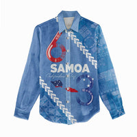 Samoa Independence Day Women Casual Shirt Anniversary 63th-Siapo Art