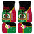 Vanuatu Nakamal and Plumeria Flowers Car Mats Polynesian Pattern