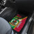 Vanuatu Nakamal and Plumeria Flowers Car Mats Polynesian Pattern