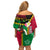 Vanuatu Nakamal and Plumeria Flowers Family Matching Off Shoulder Short Dress and Hawaiian Shirt Polynesian Pattern