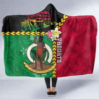 Vanuatu Nakamal and Plumeria Flowers Hooded Blanket Polynesian Pattern LT03 - Polynesian Pride
