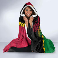 Vanuatu Nakamal and Plumeria Flowers Hooded Blanket Polynesian Pattern LT03 - Polynesian Pride