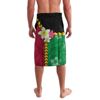 Vanuatu Nakamal and Plumeria Flowers Lavalava Polynesian Pattern LT03 - Polynesian Pride