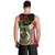 Vanuatu Nakamal and Plumeria Flowers Men Tank Top Polynesian Pattern