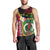 Vanuatu Nakamal and Plumeria Flowers Men Tank Top Polynesian Pattern