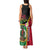 Vanuatu Nakamal and Plumeria Flowers Tank Maxi Dress Polynesian Pattern