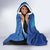 Fiji Bula Hooded Blanket Tropical Plants with Palm Tree and Iguana Colorful
