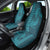 Aloha Hawaii Whale Kakau and Polynesian Tattoo Car Seat Cover Turquoise Color