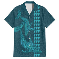 Aloha Hawaii Whale Kakau and Polynesian Tattoo Hawaiian Shirt Turquoise Color LT03 Turquoise - Polynesian Pride