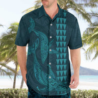 Aloha Hawaii Whale Kakau and Polynesian Tattoo Hawaiian Shirt Turquoise Color LT03 - Polynesian Pride