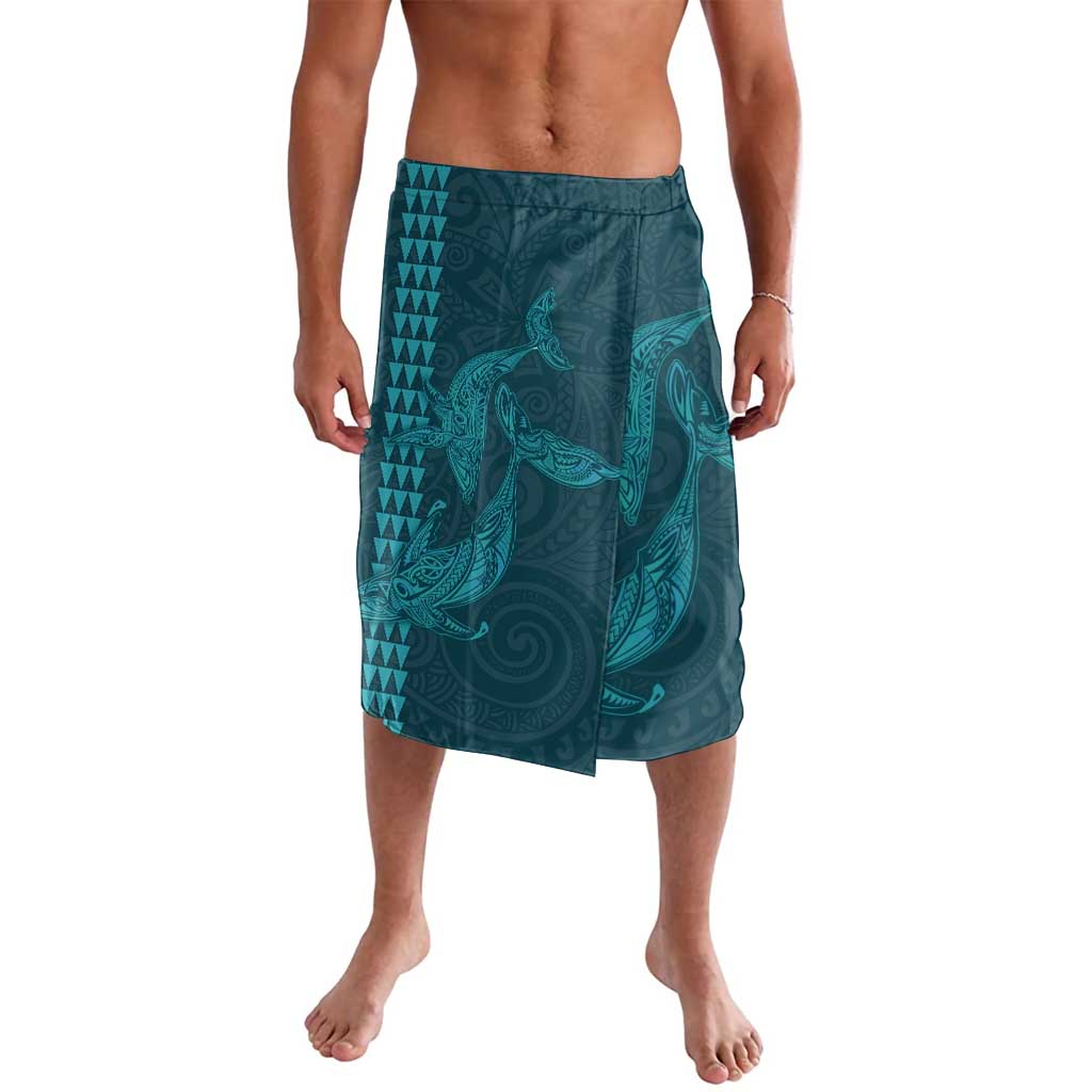 Aloha Hawaii Whale Kakau and Polynesian Tattoo Lavalava Turquoise Color LT03 Turquoise - Polynesian Pride