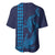 Aloha Hawaii Whale Kakau and Polynesian Tattoo Baseball Jersey Dark Navy Color