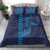 Aloha Hawaii Whale Kakau and Polynesian Tattoo Bedding Set Dark Navy Color