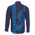 Aloha Hawaii Whale Kakau and Polynesian Tattoo Family Matching Mermaid Dress and Hawaiian Shirt Dark Navy Color