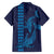 Aloha Hawaii Whale Kakau and Polynesian Tattoo Family Matching Off The Shoulder Long Sleeve Dress and Hawaiian Shirt Dark Navy Color