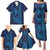 Aloha Hawaii Whale Kakau and Polynesian Tattoo Family Matching Puletasi and Hawaiian Shirt Dark Navy Color