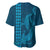 Aloha Hawaii Whale Kakau and Polynesian Tattoo Baseball Jersey Light Blue Color