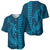 Aloha Hawaii Whale Kakau and Polynesian Tattoo Baseball Jersey Light Blue Color