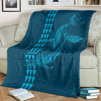 Aloha Hawaii Whale Kakau and Polynesian Tattoo Blanket Light Blue Color LT03 - Polynesian Pride