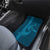 Aloha Hawaii Whale Kakau and Polynesian Tattoo Car Mats Light Blue Color