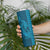 Aloha Hawaii Whale Kakau and Polynesian Tattoo Skinny Tumbler Light Blue Color