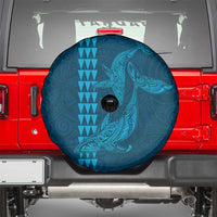 Aloha Hawaii Whale Kakau and Polynesian Tattoo Spare Tire Cover Light Blue Color LT03 - Polynesian Pride