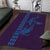 Aloha Hawaii Whale Kakau and Polynesian Tattoo Area Rug Purple Color