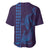 Aloha Hawaii Whale Kakau and Polynesian Tattoo Baseball Jersey Purple Color