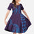 Aloha Hawaii Whale Kakau and Polynesian Tattoo Family Matching Long Sleeve Bodycon Dress and Hawaiian Shirt Purple Color